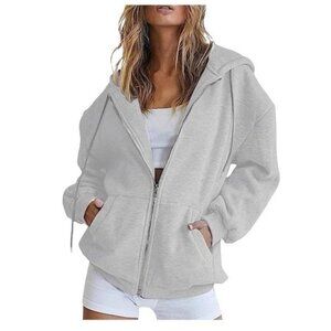 Zip Up Hoodie Women Fleece , 2025 Autumn/ Winter Hoodie With Pocket